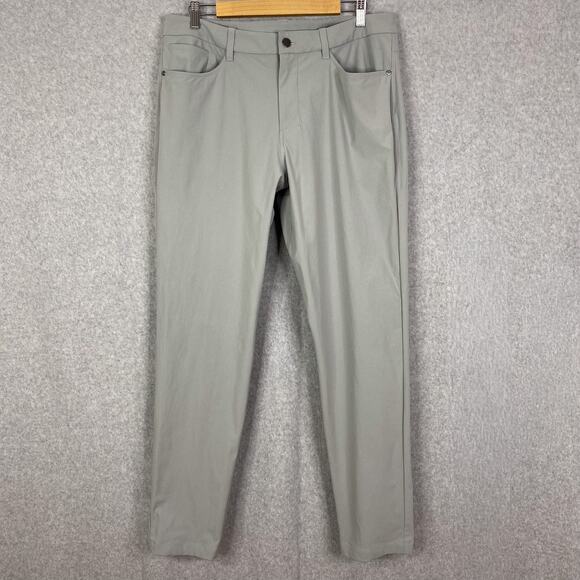 Lululemon Pants Mens 34 (Fits 36x31.5) ABC Classic Fit 5 Pocket Pant Warpstreme - Picture 1 of 9